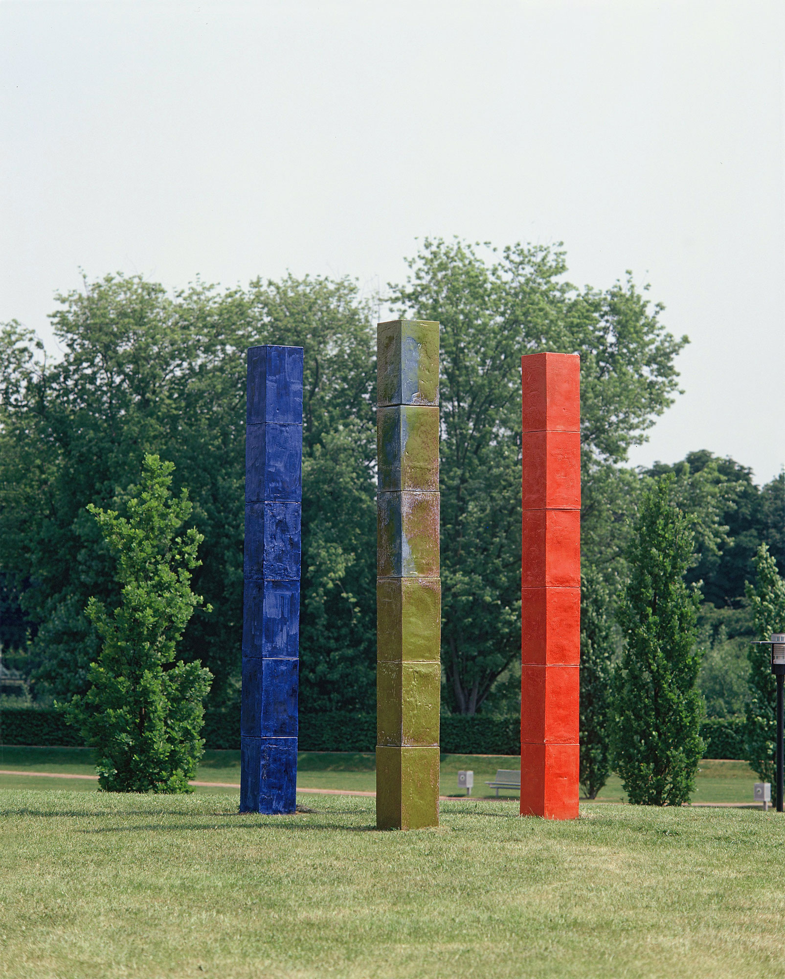 Claudia Desgranges, Farbskulptur, Brückenkopfpark, Jülich 2000